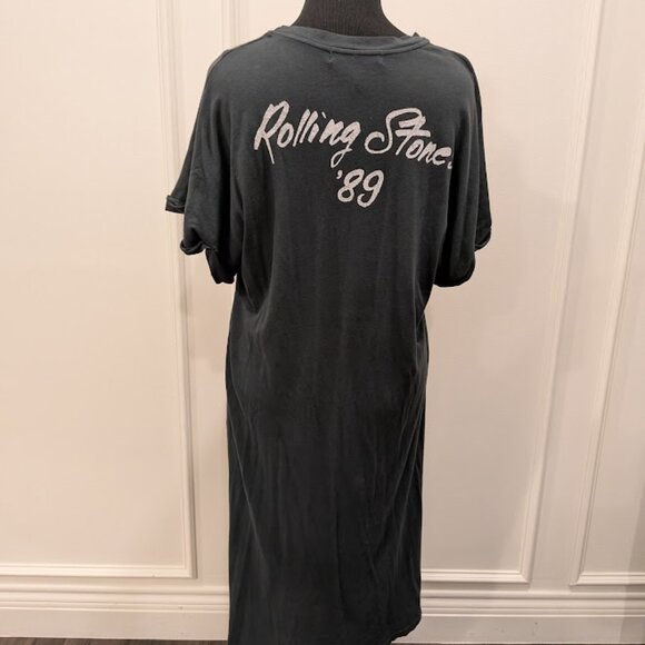 NWT FREE PEOPLE x Daydreamer XL Rolling Stones Shirt Dress w/ Side Slit - Picture 6 of 6